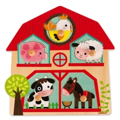 Janod Geluidenpuzzel Boerderijvrienden