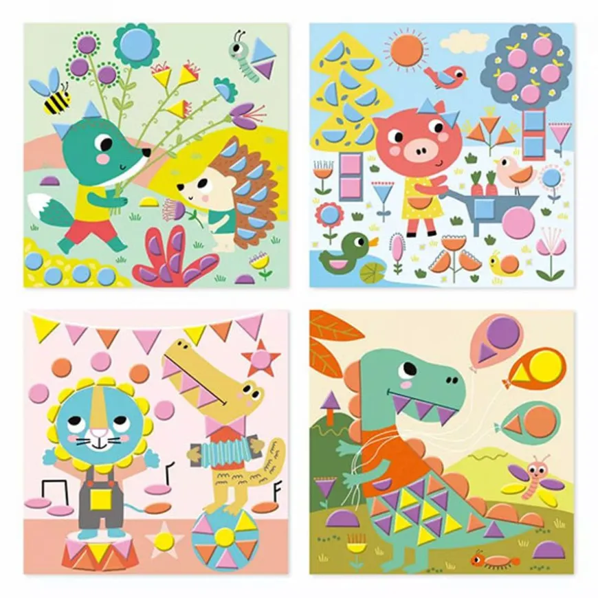 Janod Knutselpakket Geometrische Stickers +3 Jr
