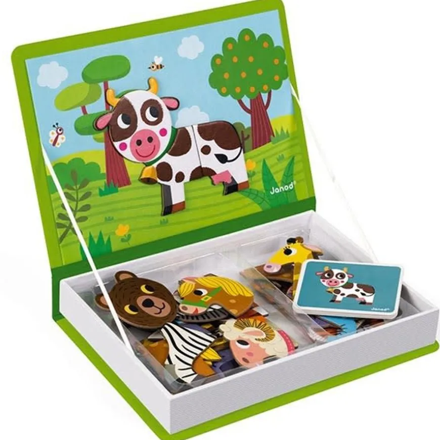 Janod - Magneetboek Dieren - 40St 3-8Jr