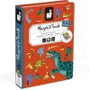 Janod Magneetboek Dinosaurussen 50St 3-8Jr