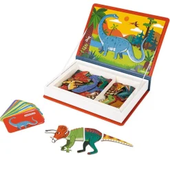 Janod Magneetboek Dinosaurussen 50St 3-8Jr
