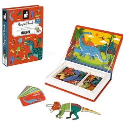 Janod Magneetboek Dinosaurussen 50St 3-8Jr