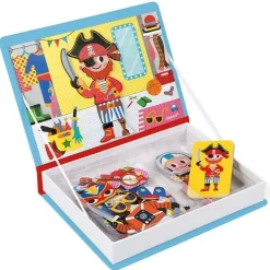 Janod - Magneetboek Jongens Kostuums - 44St 3-8Jr