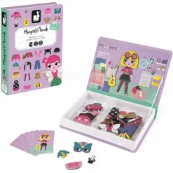 Janod - Magneetboek Meisjes Outfits - 54St 3-8Jr
