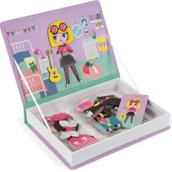 Janod - Magneetboek Meisjes Outfits - 54St 3-8Jr