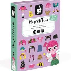 Janod - Magneetboek Meisjes Outfits - 54St 3-8Jr