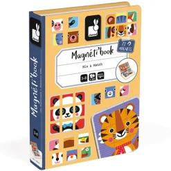 Janod Magneetboek Mix & Match 80St 3-8Jr