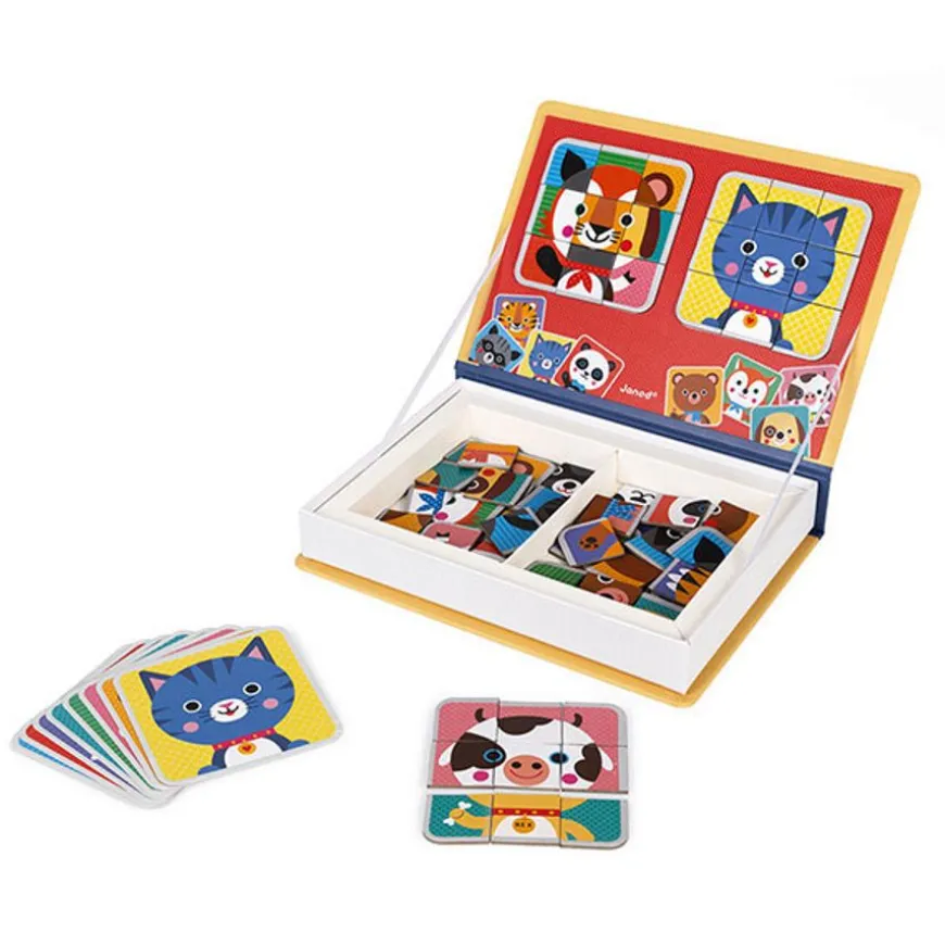 Janod Magneetboek Mix & Match 80St 3-8Jr