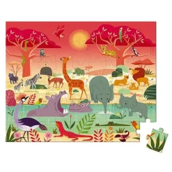 Janod Puzzel Dierenreservaat 54St +5Jr