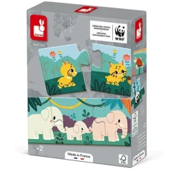 Janod Puzzel Dieren 10X 3 Stukjes Wwf®
