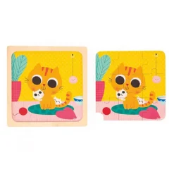 Janod Puzzel Kat Peanut 9 Stukjes