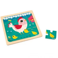 Janod Puzzel Kip Henriette 9 Stukjes