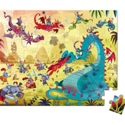 Janod - Puzzelkoffer - Draken - 54St - +5Jr