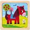 Janod - Puzzel Paard Tornado +18M - 9 Stks