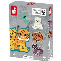 Janod Puzzels Dieren 2-3-4-5-6 Stukjes Wwf®