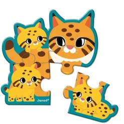 Janod Puzzels Dieren 2-3-4-5-6 Stukjes Wwf®
