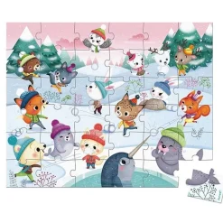Janod Puzzel Sneeuwfeest 36St +4Jr
