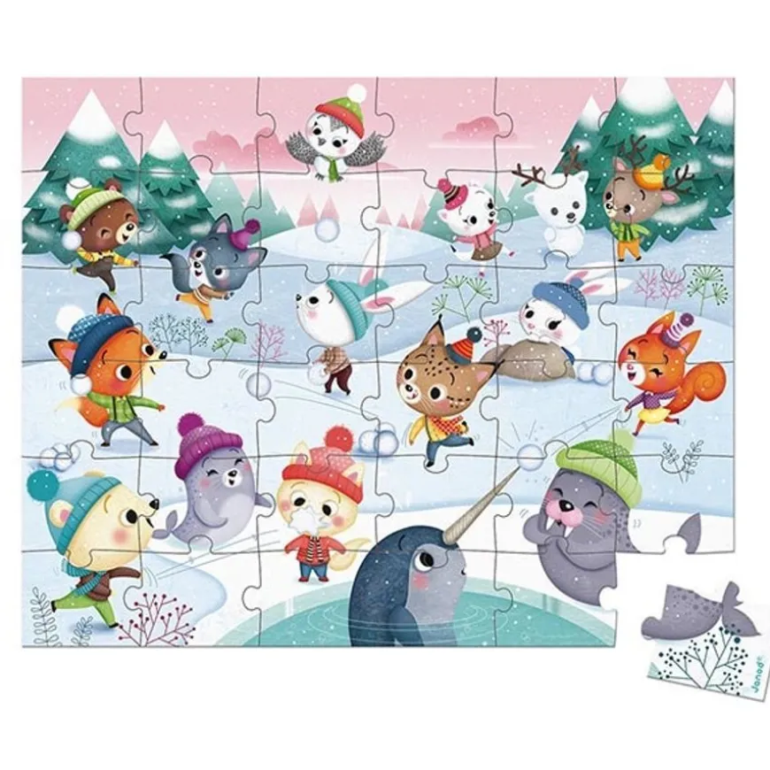 Janod Puzzel Sneeuwfeest 36St +4Jr