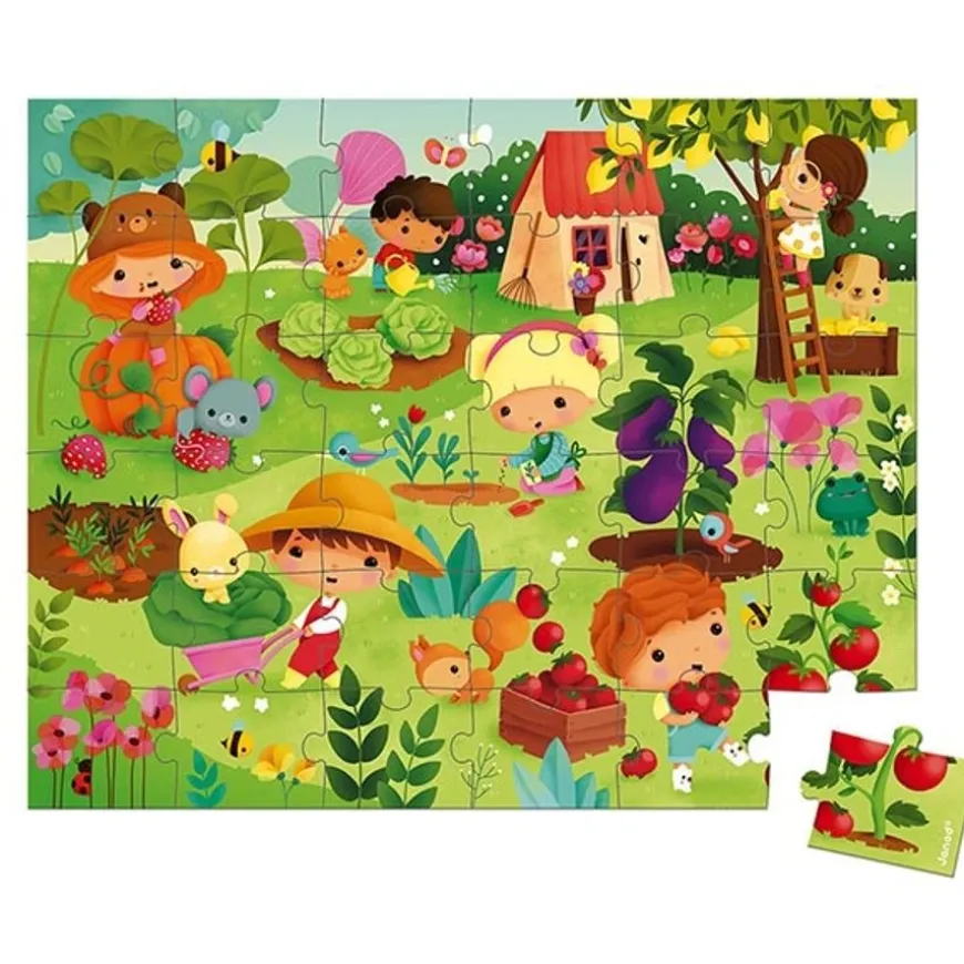 Janod Puzzel Tuin 36St +4Jr