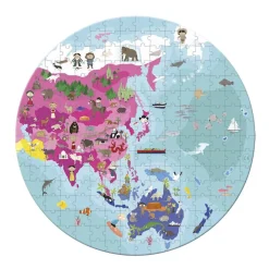 Janod Puzzel Wereldkaart 208 Stuks