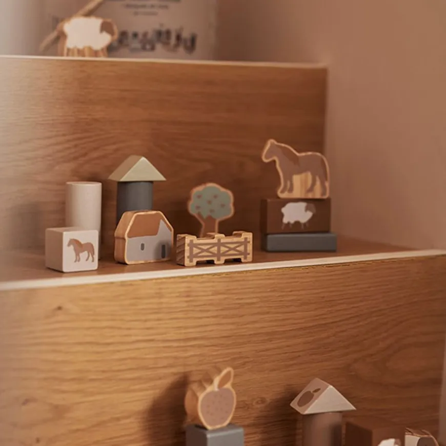 Jollein Houten Blokken Set Farm