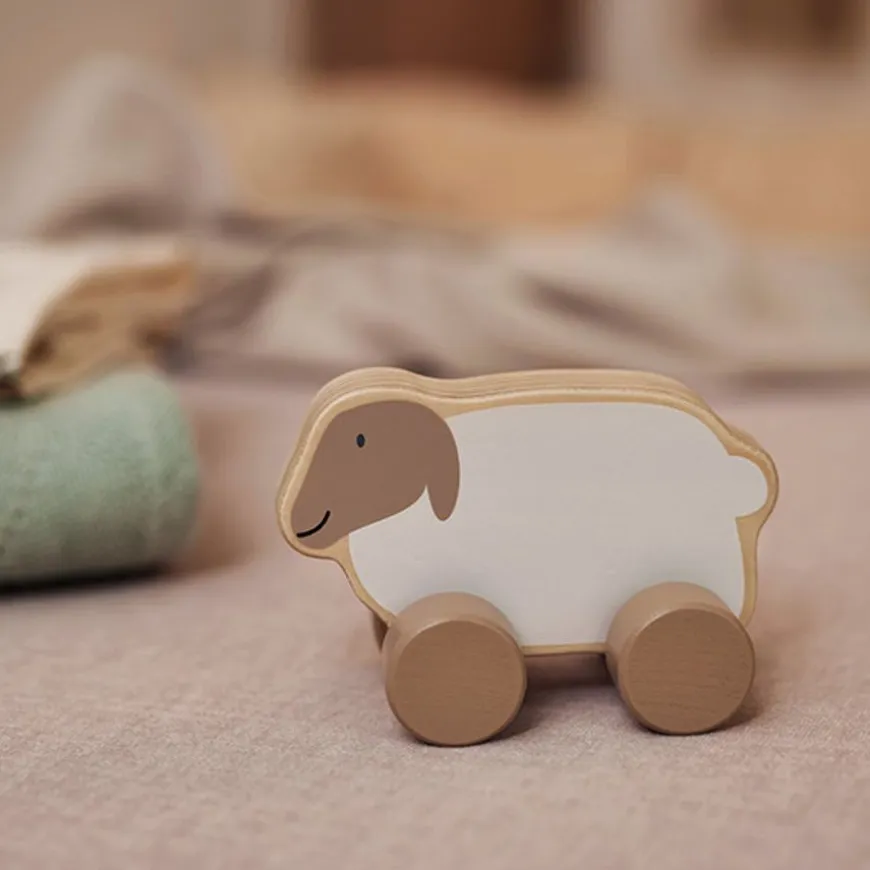 Jollein Houten Speelgoedauto Farm - Lamb