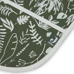 Jollein Slabbetje Met Mouw Waterproof Botanical Leaf Green