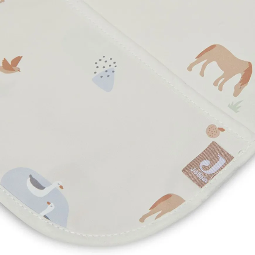 Jollein Slabbetje Met Mouw Waterproof Farm