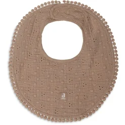 Jollein Slabbetje Rond Embroidery Biscuit