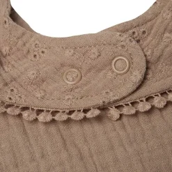 Jollein Slabbetje Rond Embroidery Biscuit