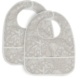 Jollein Slabbetje Waterproof Botanical Nougat 2 Stuks