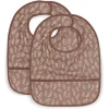 Jollein Slabbetje Waterproof Meadow Chestnut 2 Stuks
