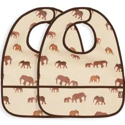 Jollein Slabbetje Waterproof Savannah 2 Stuks
