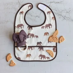Jollein Slabbetje Waterproof Savannah 2 Stuks