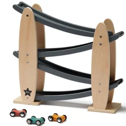 Kids Concept Houten Autobaan Racebaan Grijs +2Jr