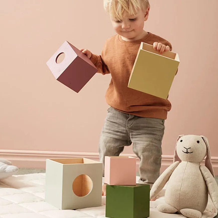 Kids Concept Stapelblokken Hout 5St - Edvin