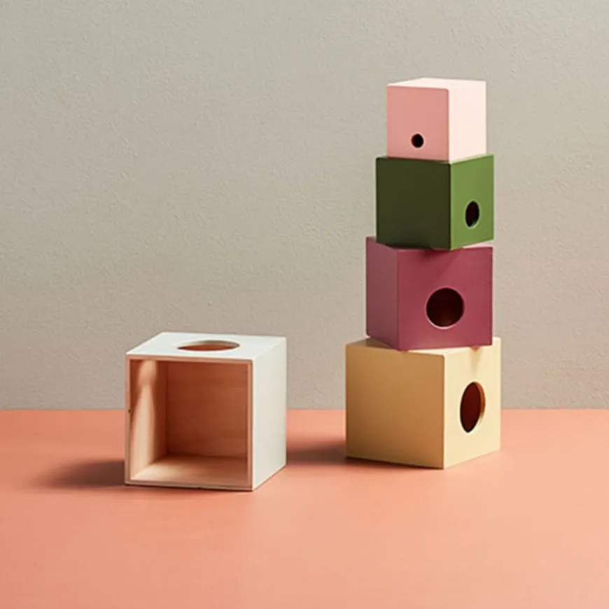 Kids Concept Stapelblokken Hout 5St - Edvin
