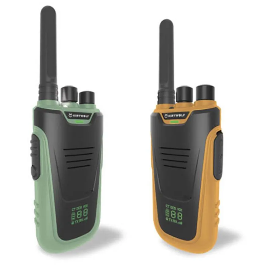 Kidywolf Walkie Talkie Kidytalk Green-Orange Portofoon