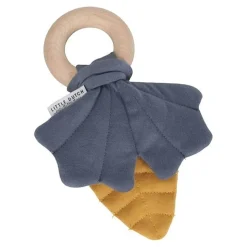 Knisperspeeltje Blaadjes Blauw-Oker - Little Dutch