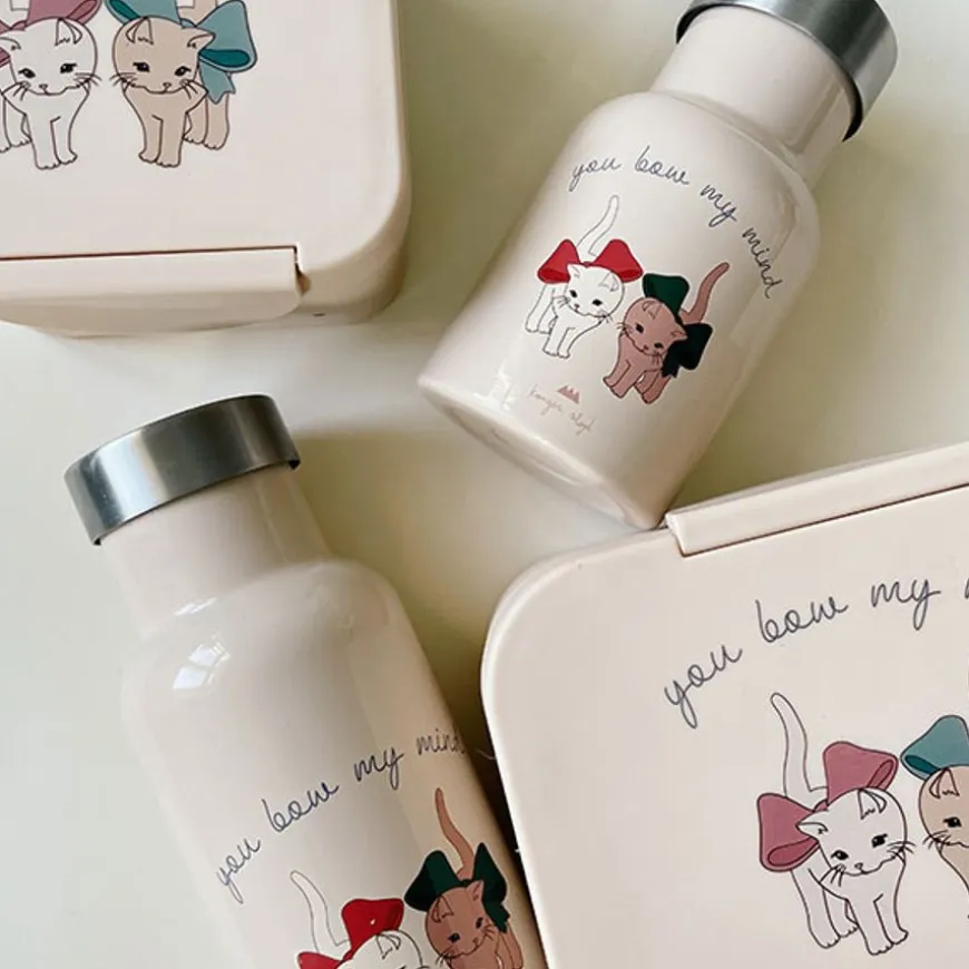 Konges Slojd Thermo Drinkfles Petit Bow Kitty
