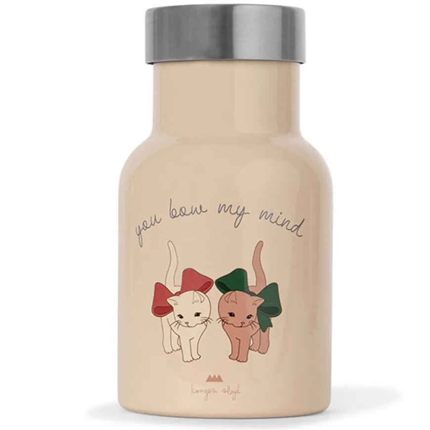 Konges Slojd Thermo Drinkfles Petit Bow Kitty