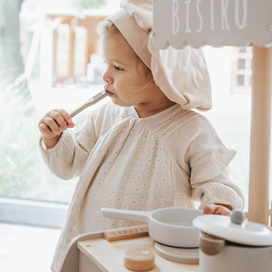 Label Label Houten Bistro Keuken Nougat