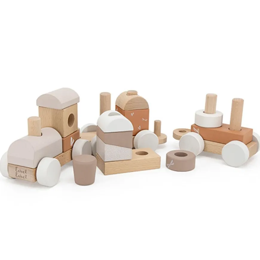 Label Label Stapeltrein Nougat