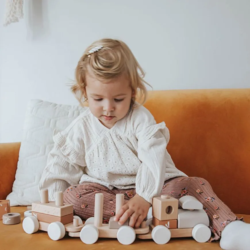 Label Label Stapeltrein Nougat