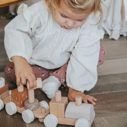Label Label Stapeltrein Nougat