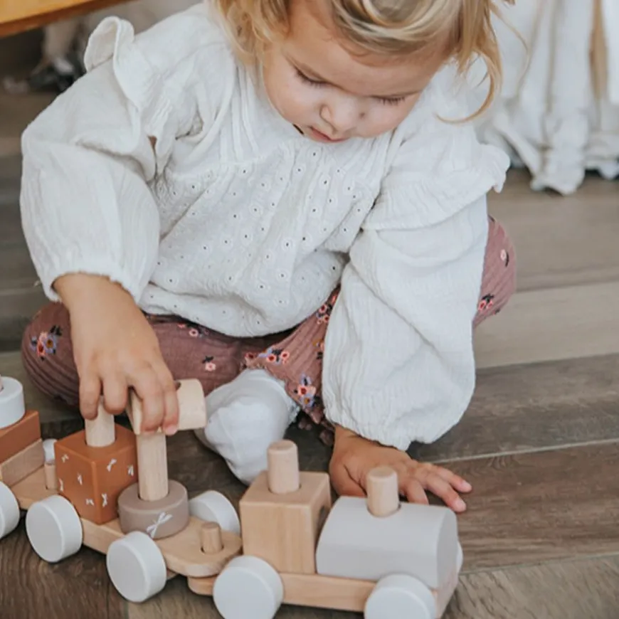 Label Label Stapeltrein Nougat