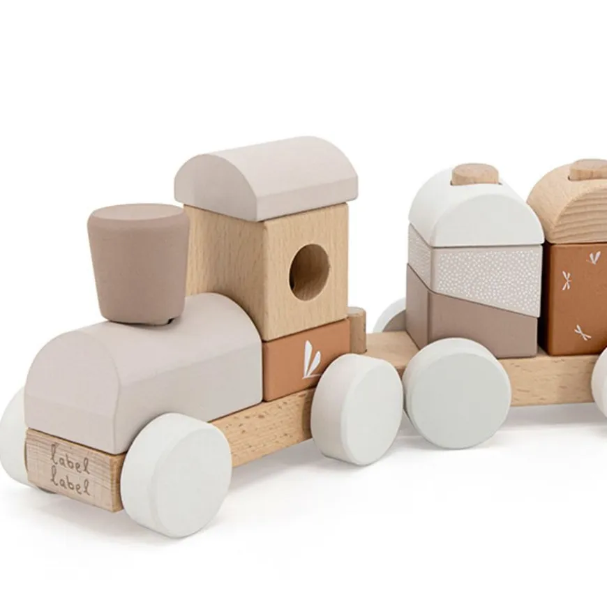Label Label Stapeltrein Nougat