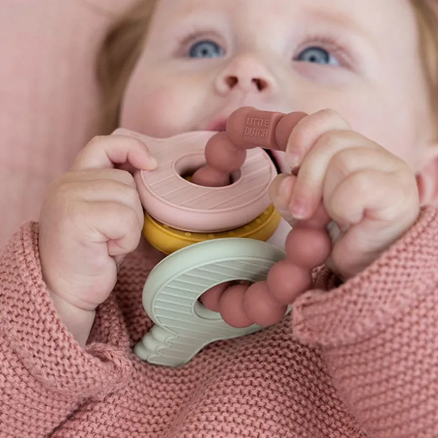 Little Dutch Bijtring Bijtspeeltje Sleutelbos Pink