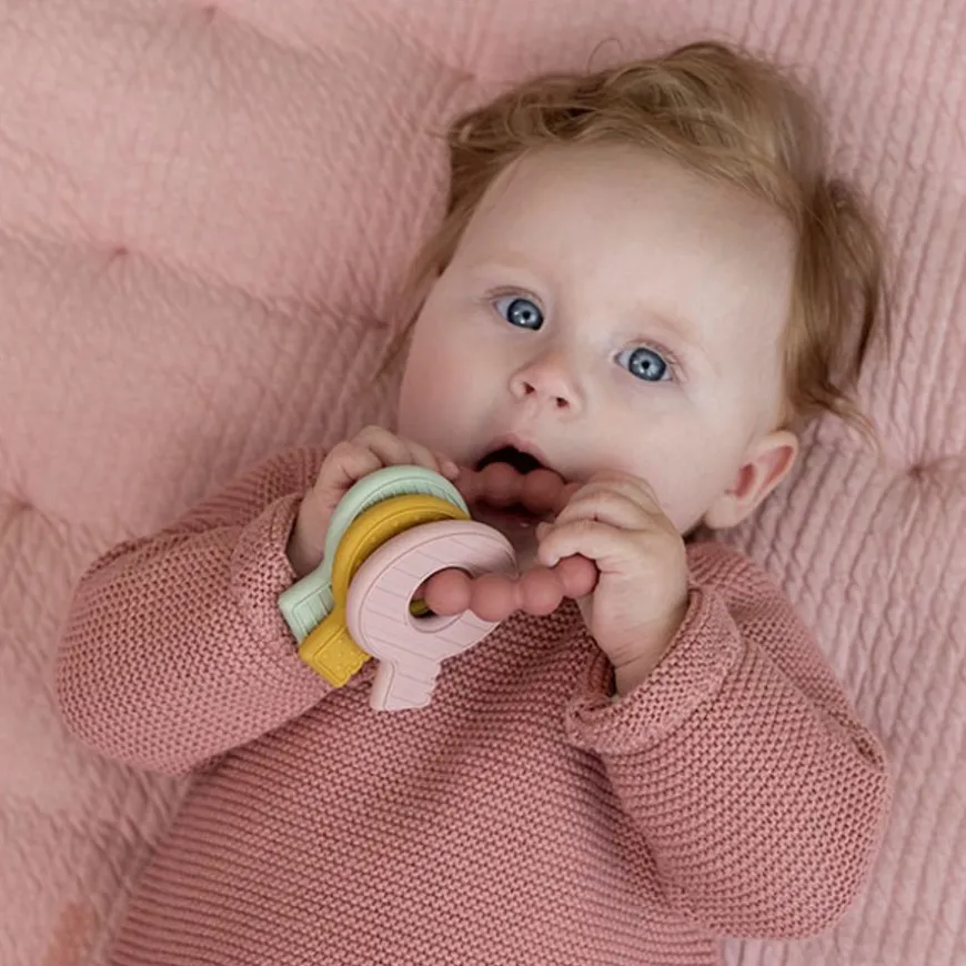 Little Dutch Bijtring Bijtspeeltje Sleutelbos Pink