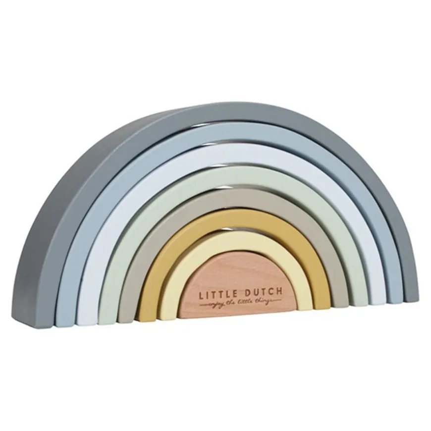 Little Dutch Houten Regenboog Blue +12M